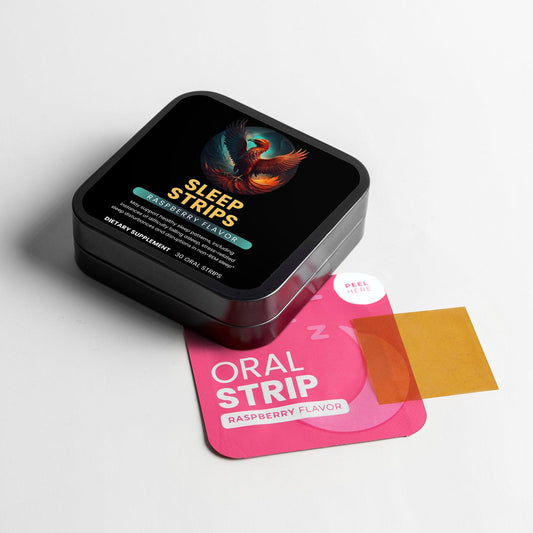 Sleep supplements in oral strip form