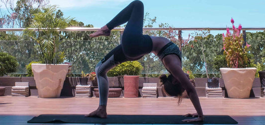 Woman doing a yoga pose