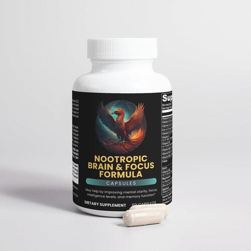 Nootropic bottle and capsule supplement