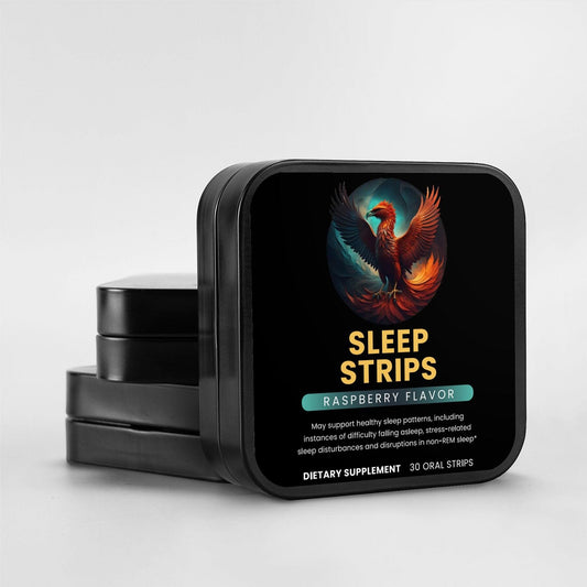 Sleep supplements in the oral strip form - rasberry flavor