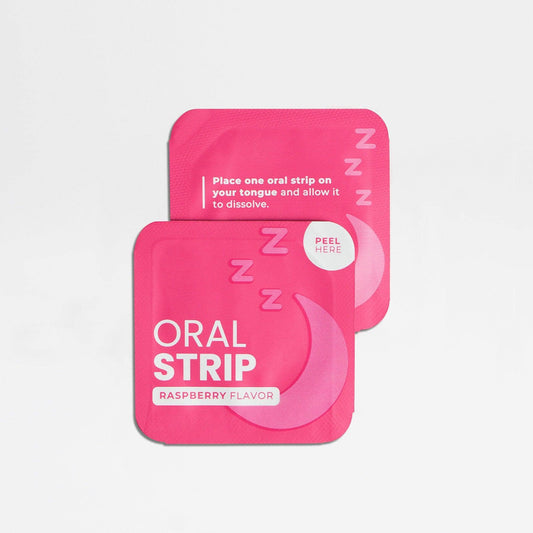 Oral strip supplements with melatonin