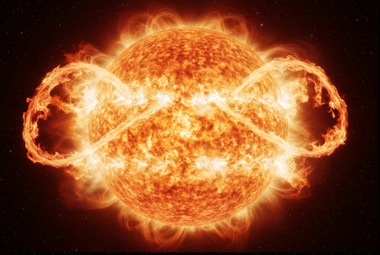 A bright and burning Sun