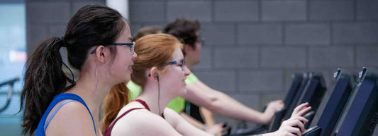 women working out at a gym