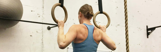 Woman doing pull ups