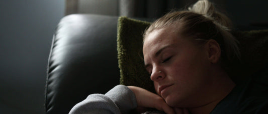 woman sleeping after taking sleep supplements