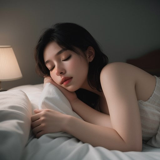Woman Sleeping After Taking Sleep Supplements