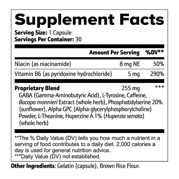 Cognitive support ingredients